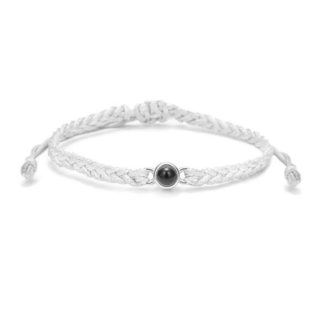 Custom Photo Charm Bangle Bracelet