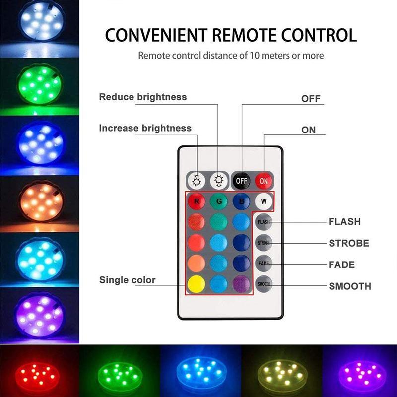 Colorful Submersible LED Pool Lamp – Waterproof Remote Light