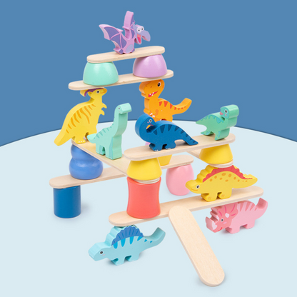 Educational Dino Block Stacking Toy