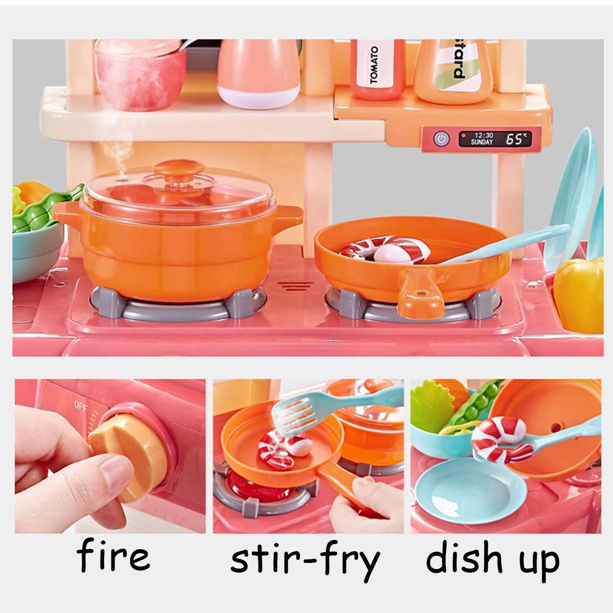 Kids Play Kitchen Sink Water Playset