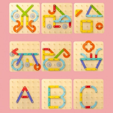 Educational Wooden Geometry Board