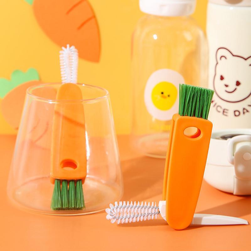 Practical 3-in-1 Cup Lid Cleaning Brush Tool