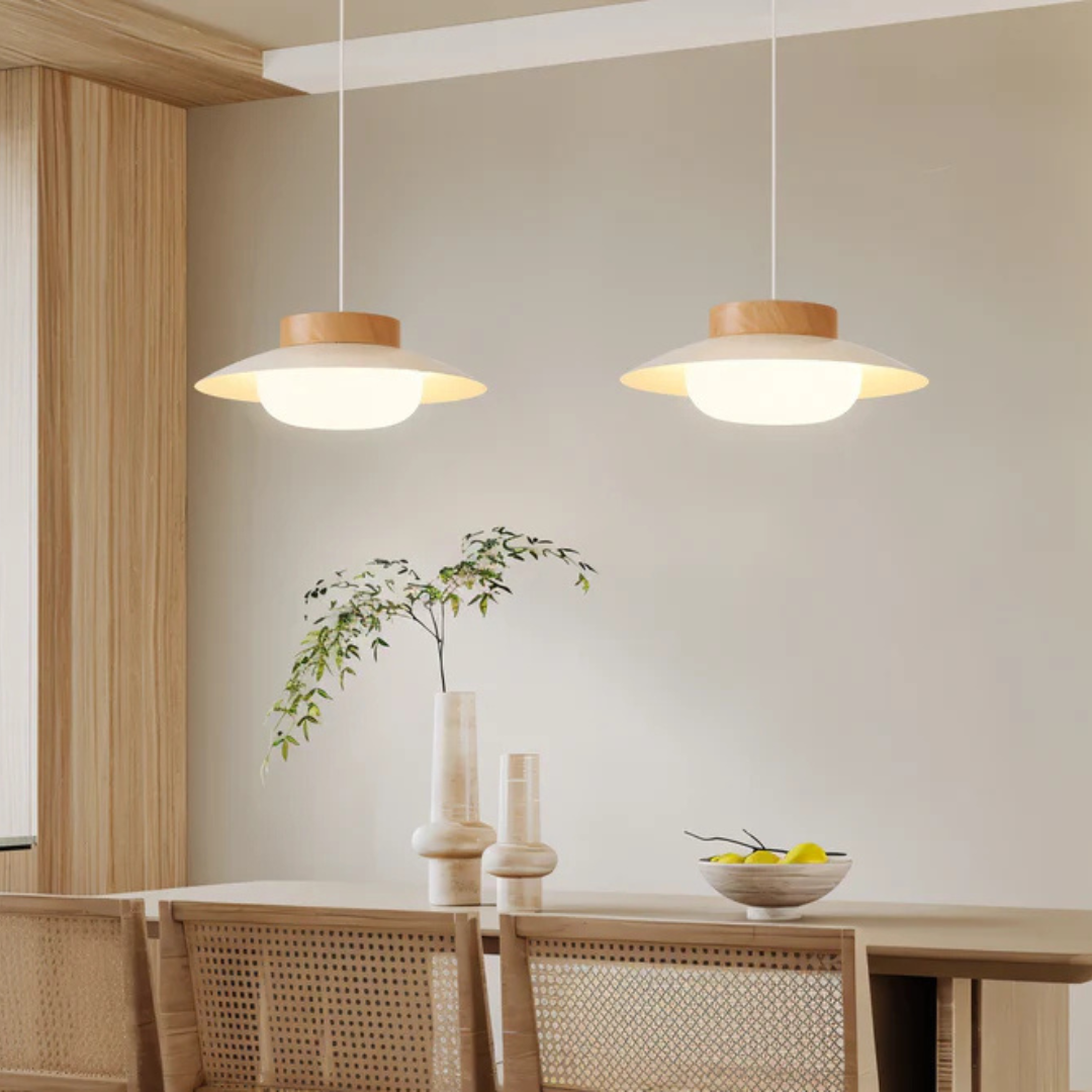 Cream Modern Dining Pendant Light - Fesara