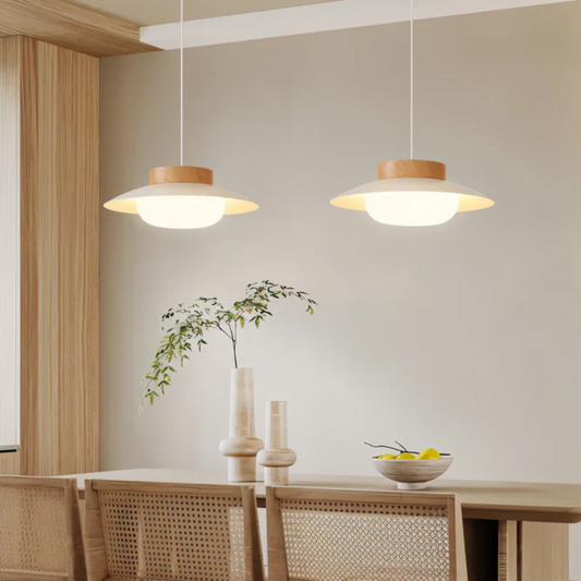 Cream Modern Dining Pendant Light - Fesara