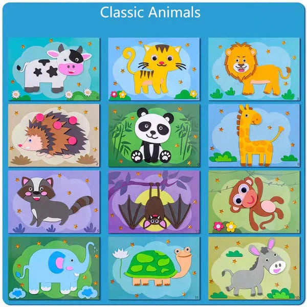 Fun 3D Sticker Playset for Kids - Fesara