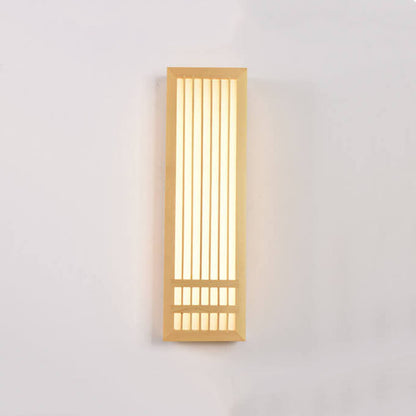 Simple Natural Wood LED Wall Light