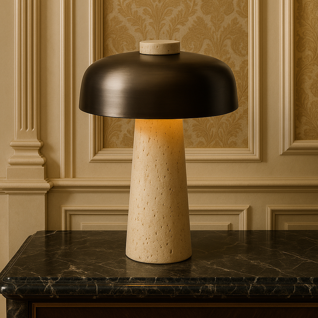 Elegant Marble Table Lamp – Soft Glow & Sleek Style