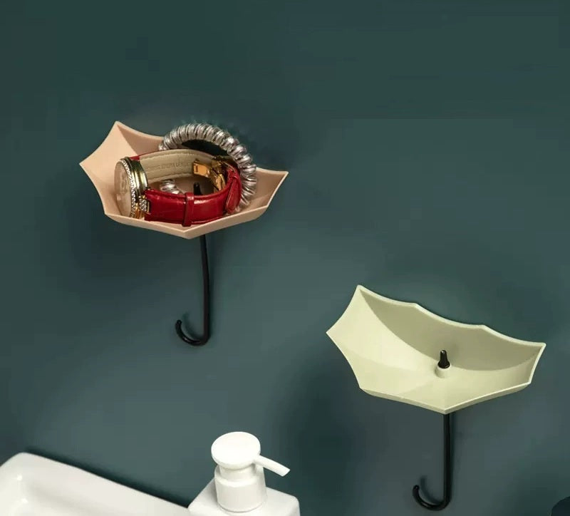 Simple Umbrella Key Hook with Coat Hanger