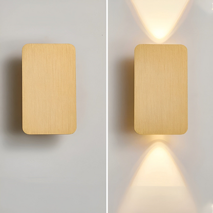Simple Glass LED Wall Light 2 Pack
