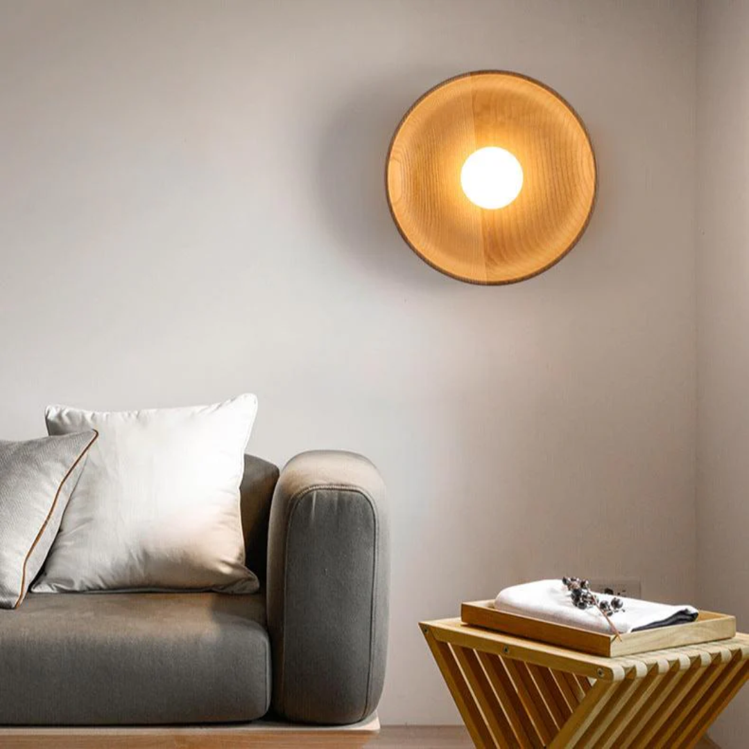Rustic Wood Wall Light Fixture