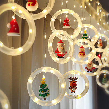 Festive Holiday Window String Lights