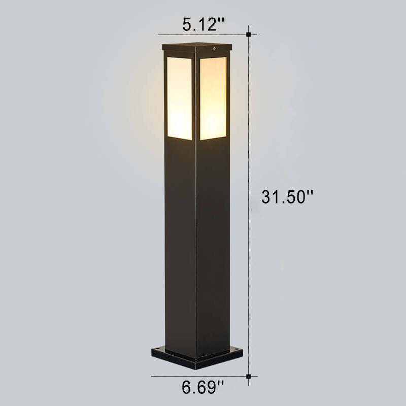 Contemporary Outdoor Solar Powered Garden Light