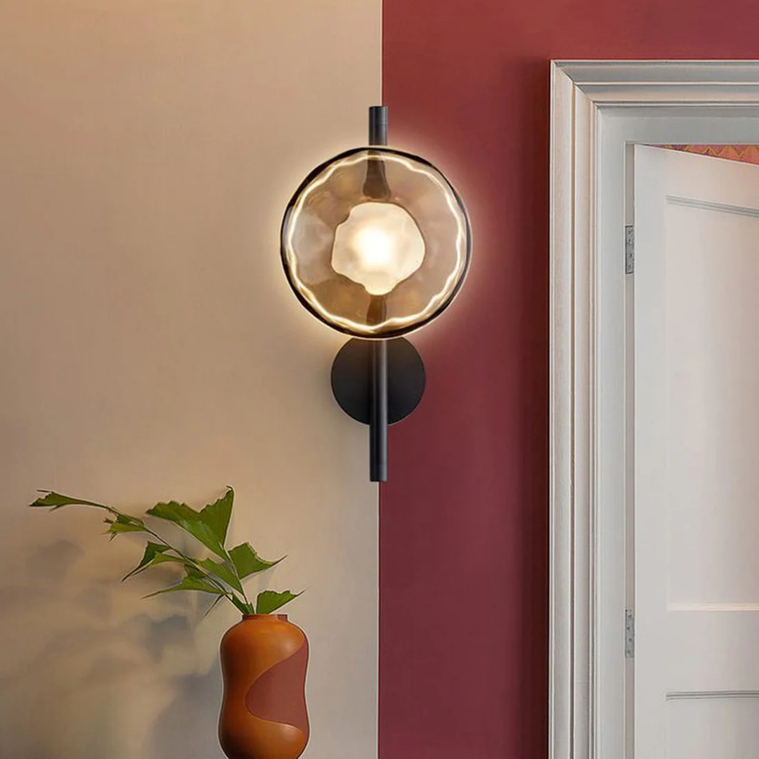 Elegant Glass Panel Wall Light