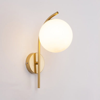 Elegant Glass Pendant Arc Wall Light