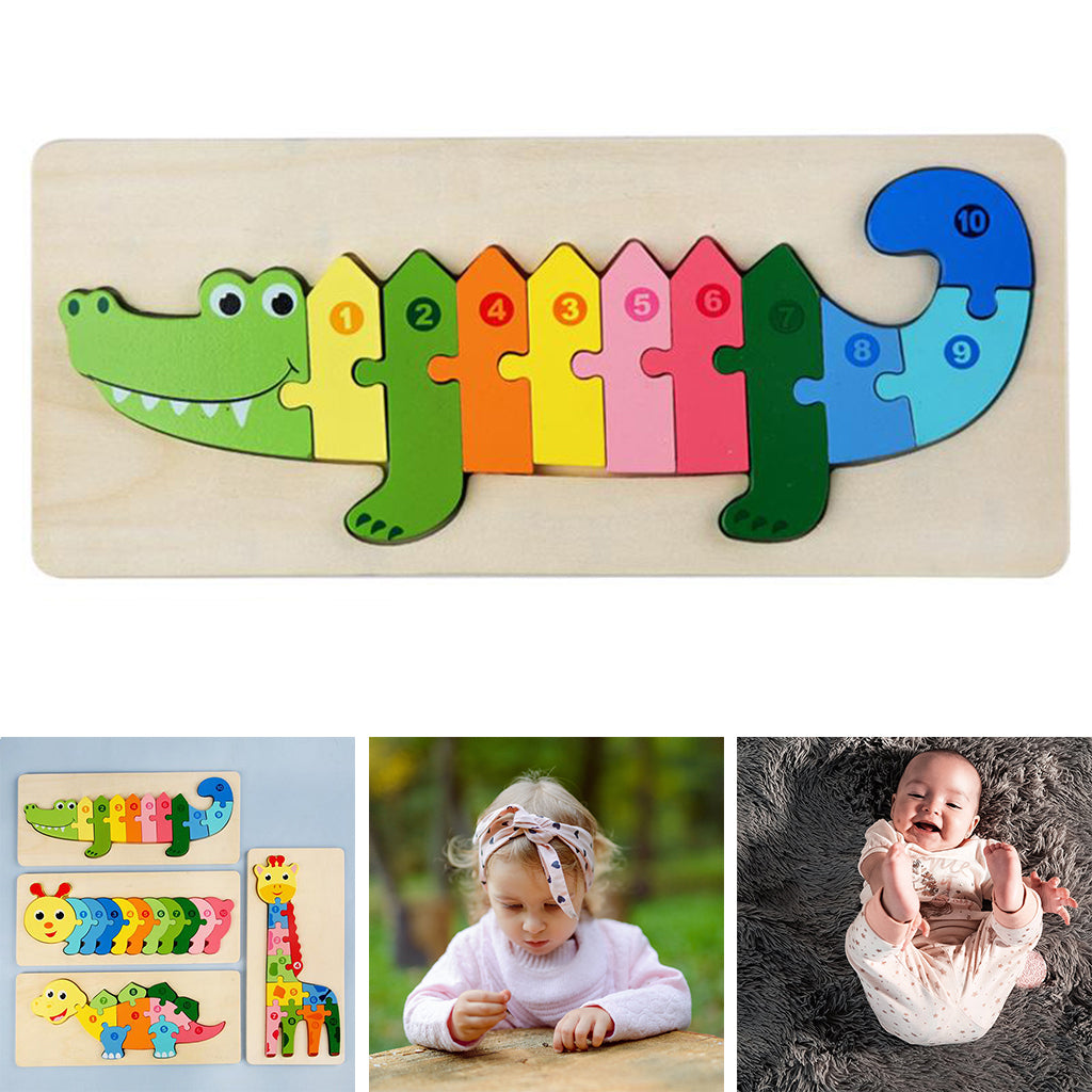 Fun Learning Wooden Toddler Puzzle Toy