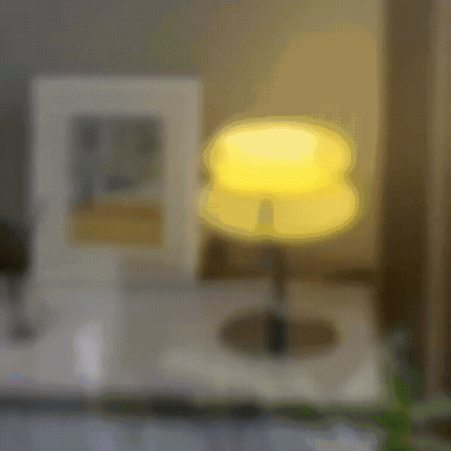 Stylish Glass Desk Lamp with USB and Color Changing Light