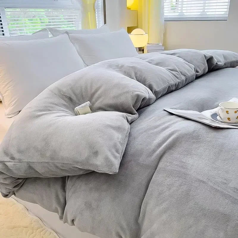 Soft Plush Winter Duvet Cover Set