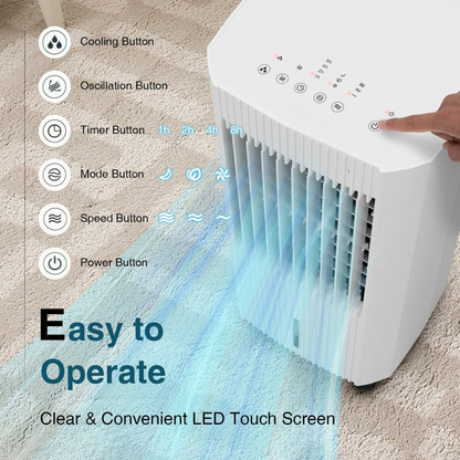 Compact 3-in-1 Portable Air Cooler Fan