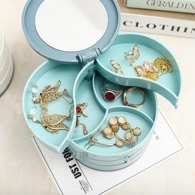 Luxury Rotating Jewelry Storage Case