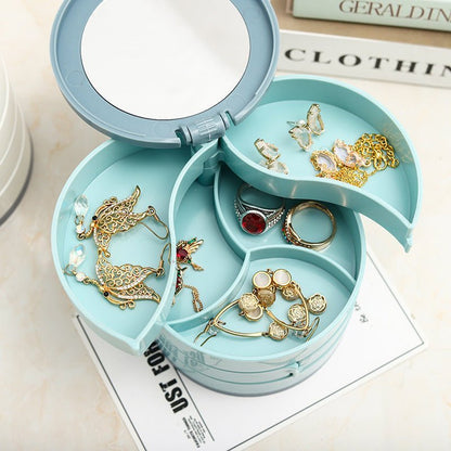 Luxury Rotating Jewelry Storage Case