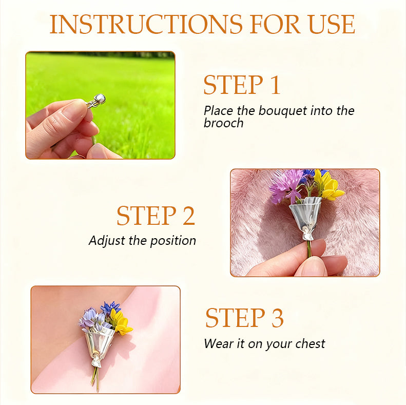 Floral Flower Pin Brooch
