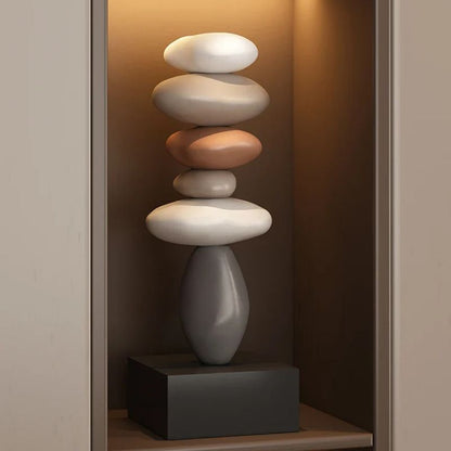 Serenity Sculpture - Calming Home Zen Decoration - Fesara