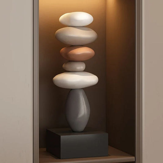 Serenity Sculpture - Calming Home Zen Decoration - Fesara