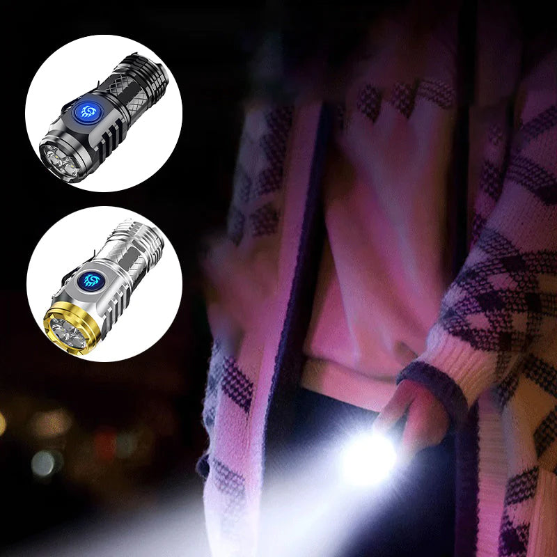 Bright 3 LED Compact Pocket Flashlight