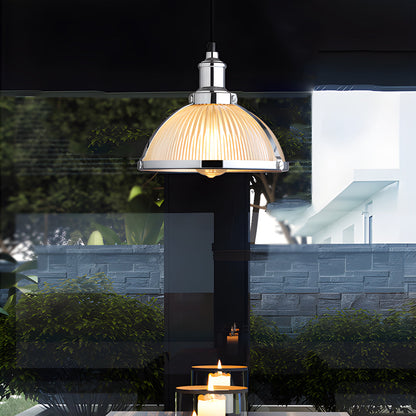 Classic Striped Crystal Chandelier