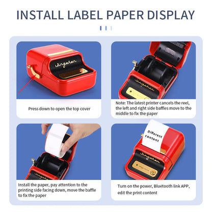 Compact Portable Thermal Label Printer