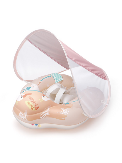 Baby Pool Float with Sun Shade - Inflatable Swim Aid