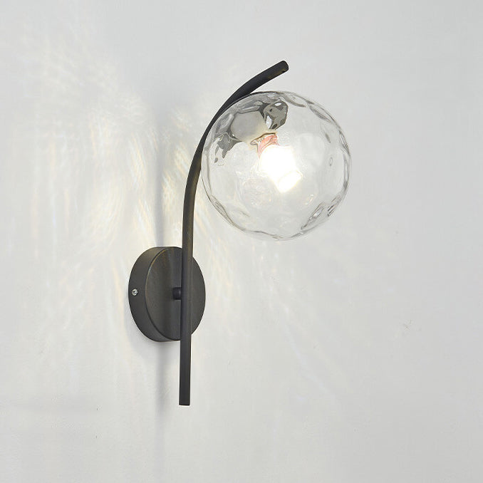 Elegant Glass Pendant Arc Wall Light