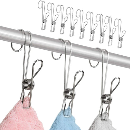 Durable Stainless Steel Hair Clips (6 Pack)