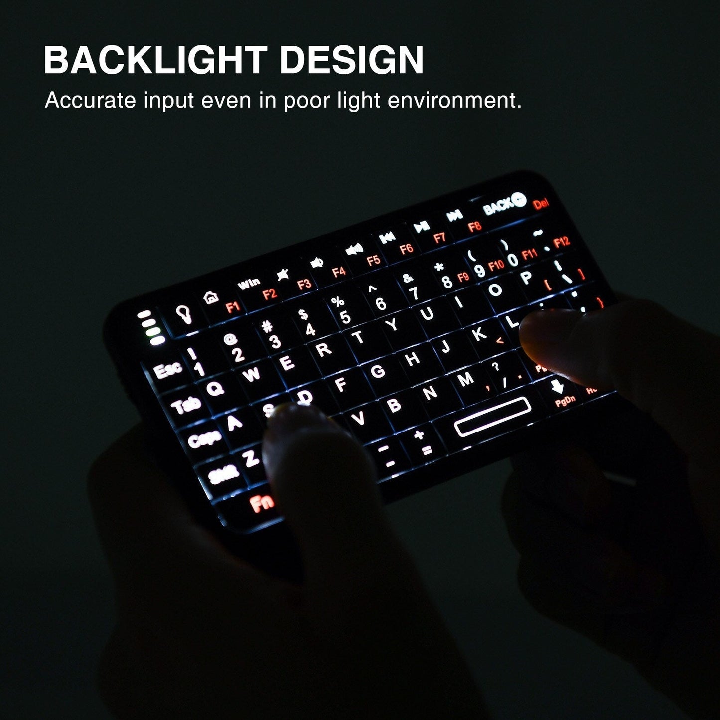 Compact 2in1 Wireless Portable Keyboard