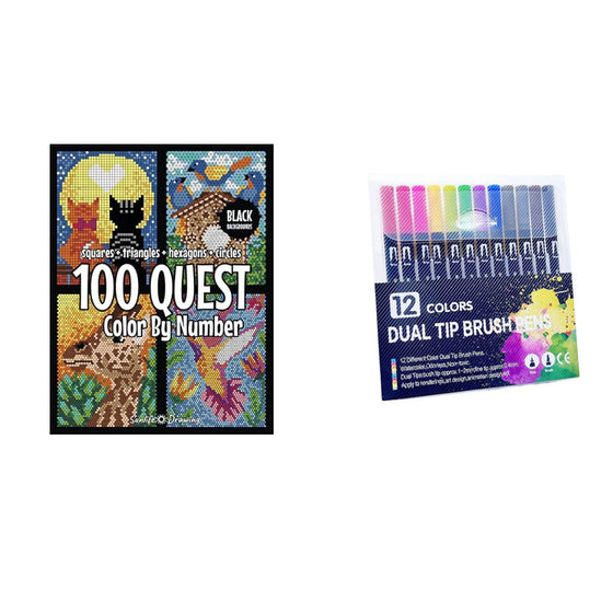 Fun Kids Coloring Book with Numbers and Learning