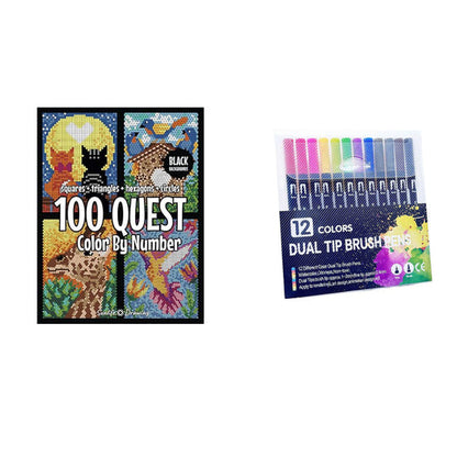 Fun Kids Coloring Book with Numbers and Learning