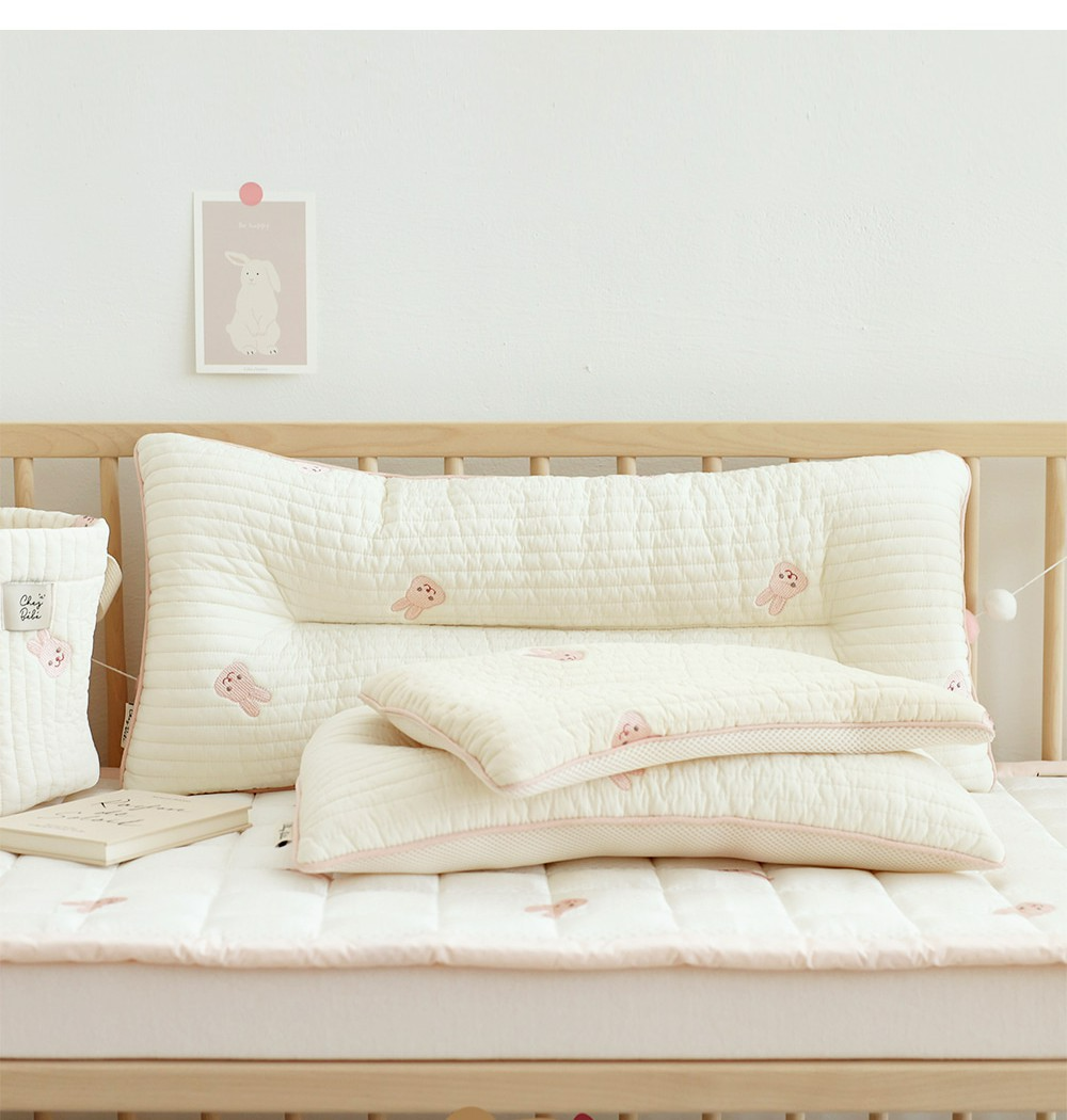 Soft Baby Head Support Pillow with Memory Foam Cushion