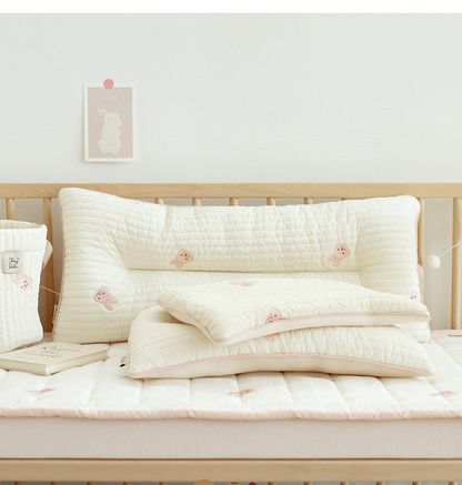 Soft Baby Head Support Pillow with Memory Foam Cushion