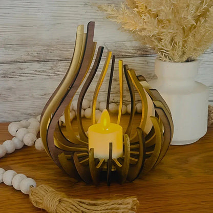 Sparkling Glass Tea Light Holder