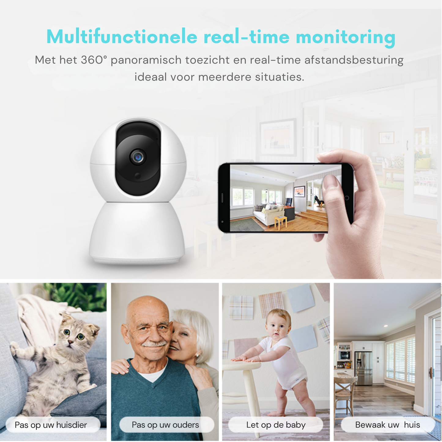 Wi-Fi Pet Monitoring Smart Camera