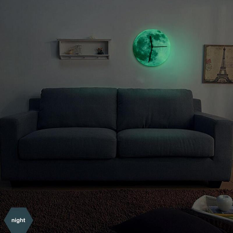 Glowing Night Table Clock with Ambient Light Design
