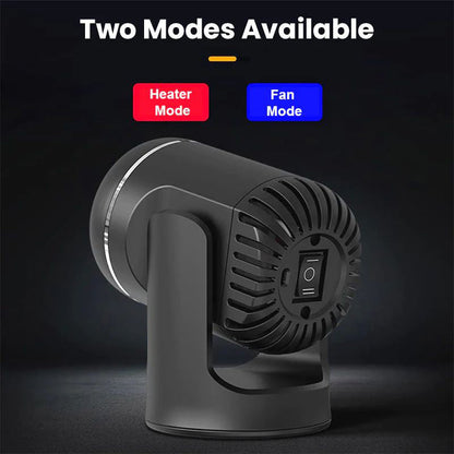 Compact 360° Rotating Car Warmer