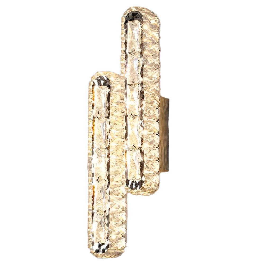Luxury Crystal LED Wall Light with Adjustable Dimmer
