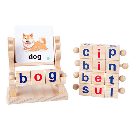 Wooden Educational Reading Blocks
