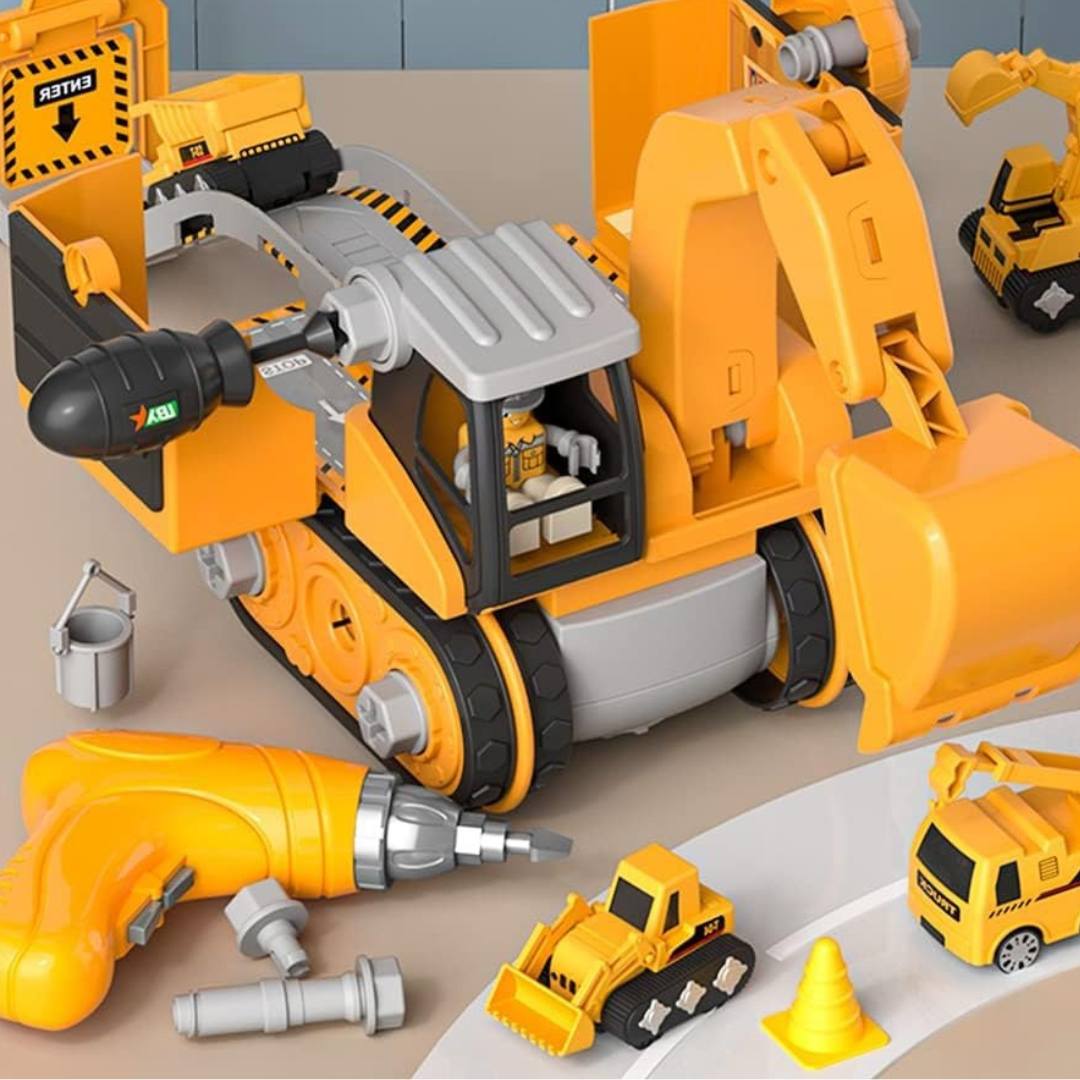 Big Builder Kids Construction Vehicle Play Set