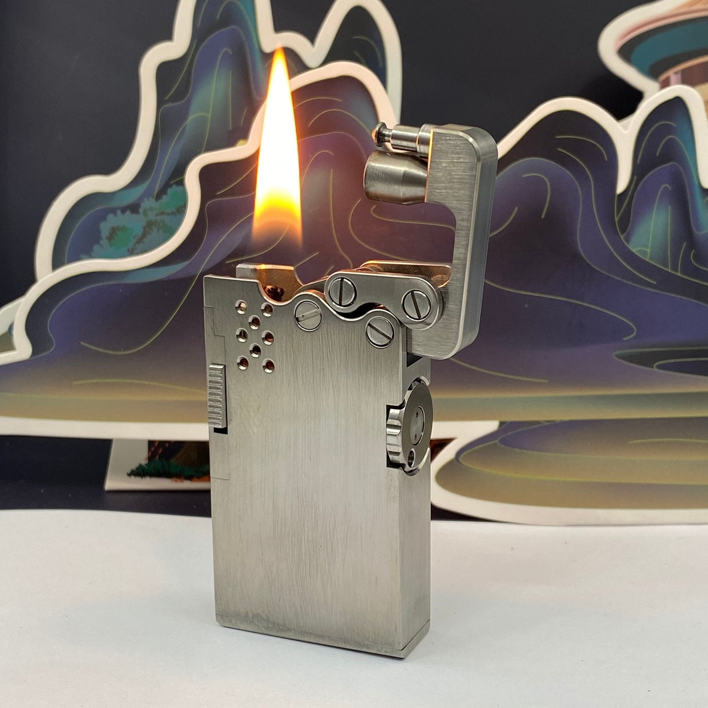 Premium Titanium Automatic Pocket Lighter
