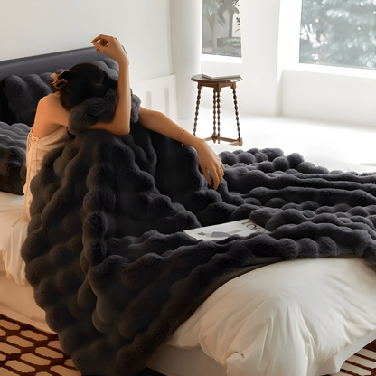 Plush Soft Fuzzy Throw Blanket for Cozy Comfort