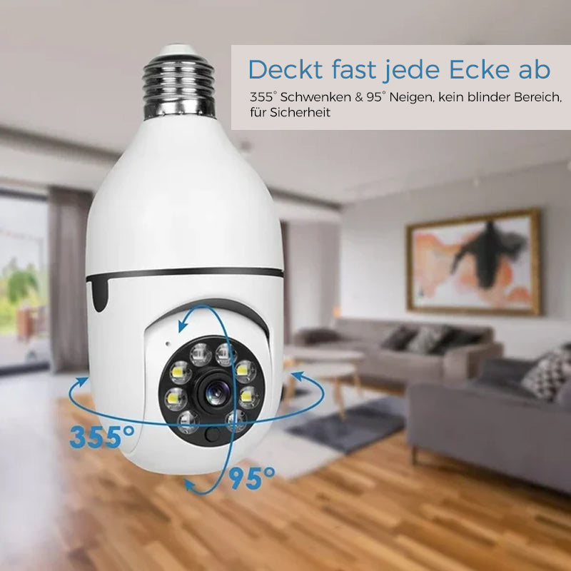 Smart WiFi Security Camera Light Bulb
