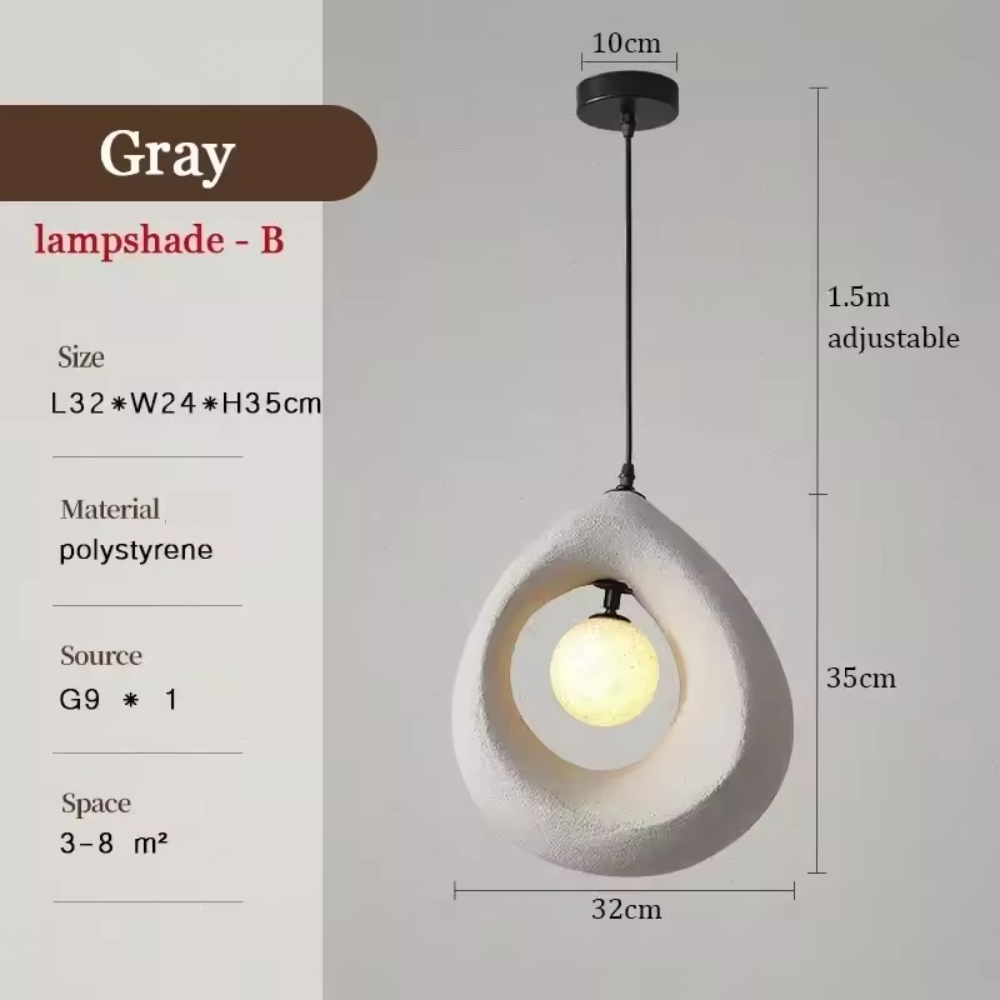 Simple Asian Style Hanging Lamp