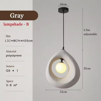 Simple Asian Style Hanging Lamp